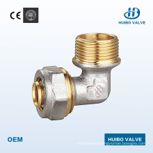 Multi Size Brass Fitting of Valve Elbow Channel Male Thread